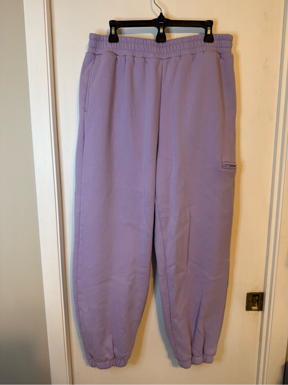 COMFRT Heavyweight Fleece Jogger Sweatpants Lavender Purple Size XL